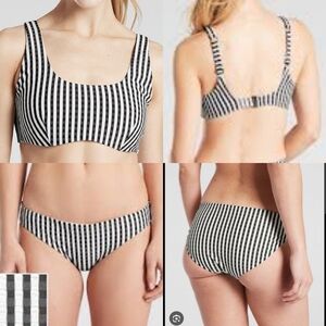 Athleta Stripe Seersucker Bikini
